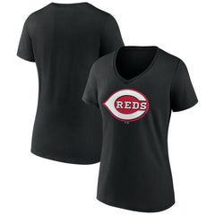 MLB Cincinnati Reds Women's Secondary Color Primary Logo T-Shirt