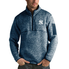 MLB New York Yankees Antigua Fortune Half-Zip Sweater