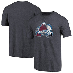 NHL Navy Colorado Avalanche Distressed Team Primary Logo Tri-Blend T-Shirt