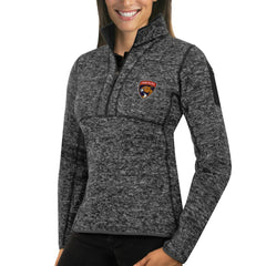 NHL Charcoal Florida Panthers Antigua Women's Fortune Half-Zip Sweatshirt