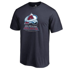 NHL Navy Colorado Avalanche Team Lockup T-Shirt