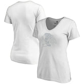 NHL White Chicago Blackhawks Women's Whiteout V-Neck T-Shirt