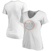NHL White New York Islanders Women's Whiteout V-Neck T-Shirt