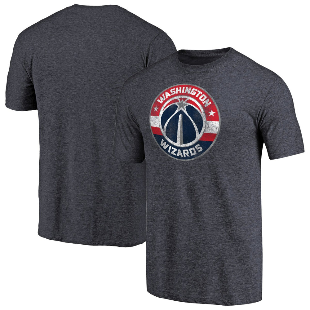 NBA Washington Wizards Distressed Team Logo Tri-Blend T-Shirt