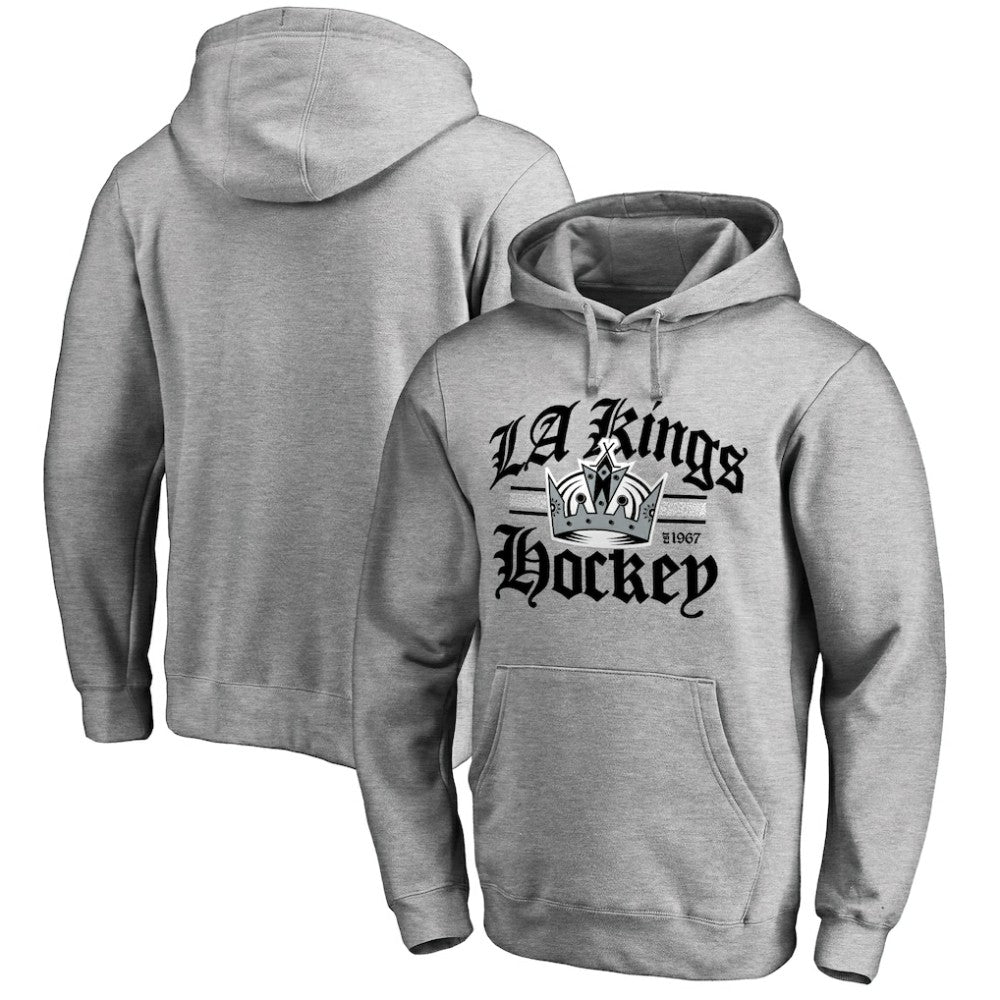 NHL Ash Los Angeles Kings Hometown Collection The Crown Pullover Hoodie