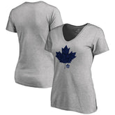 NHL ash Toronto Maple Leafs Women's Hometown Collection Leafs V-Neck T-Shirt