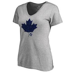 NHL ash Toronto Maple Leafs Women's Hometown Collection Leafs V-Neck T-Shirt