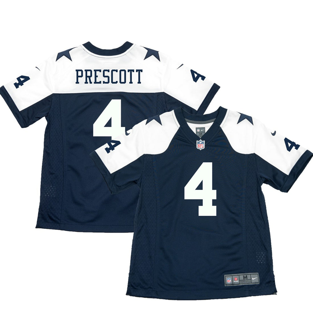 Dak Prescott Youth Throwback Game Jersey - Dallas Cowboys