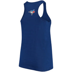 MLB Toronto Blue Jays Soft as a Grape Women's Plus Size Swing for the Fences Racerback Tank Top