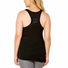 MLB Miami Marlins Soft as a Grape Women's Plus Size Swing for the Fences Racerback Tank Top