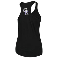 MLB Colorado Rockies Soft as a Grape Women's Plus Size Swing for the Fences Racerback Tank Top