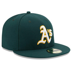 MLB Athletics New Era Road Authentic Collection On Field 59FIFTY Performance Fitted Hat