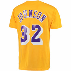 NBA Magic Johnson Los Angeles Lakers Hardwood Classics Retro Name & Number T-Shirt