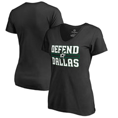 NHL Black Dallas Stars Women's Hometown Collection Defend T-Shirt