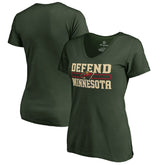 NHL Green Minnesota Wild Women's Hometown Collection Defend T-Shirt
