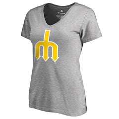 MLB Seattle Mariners Women's Cooperstown Collection Forbes V-Neck T-Shirt