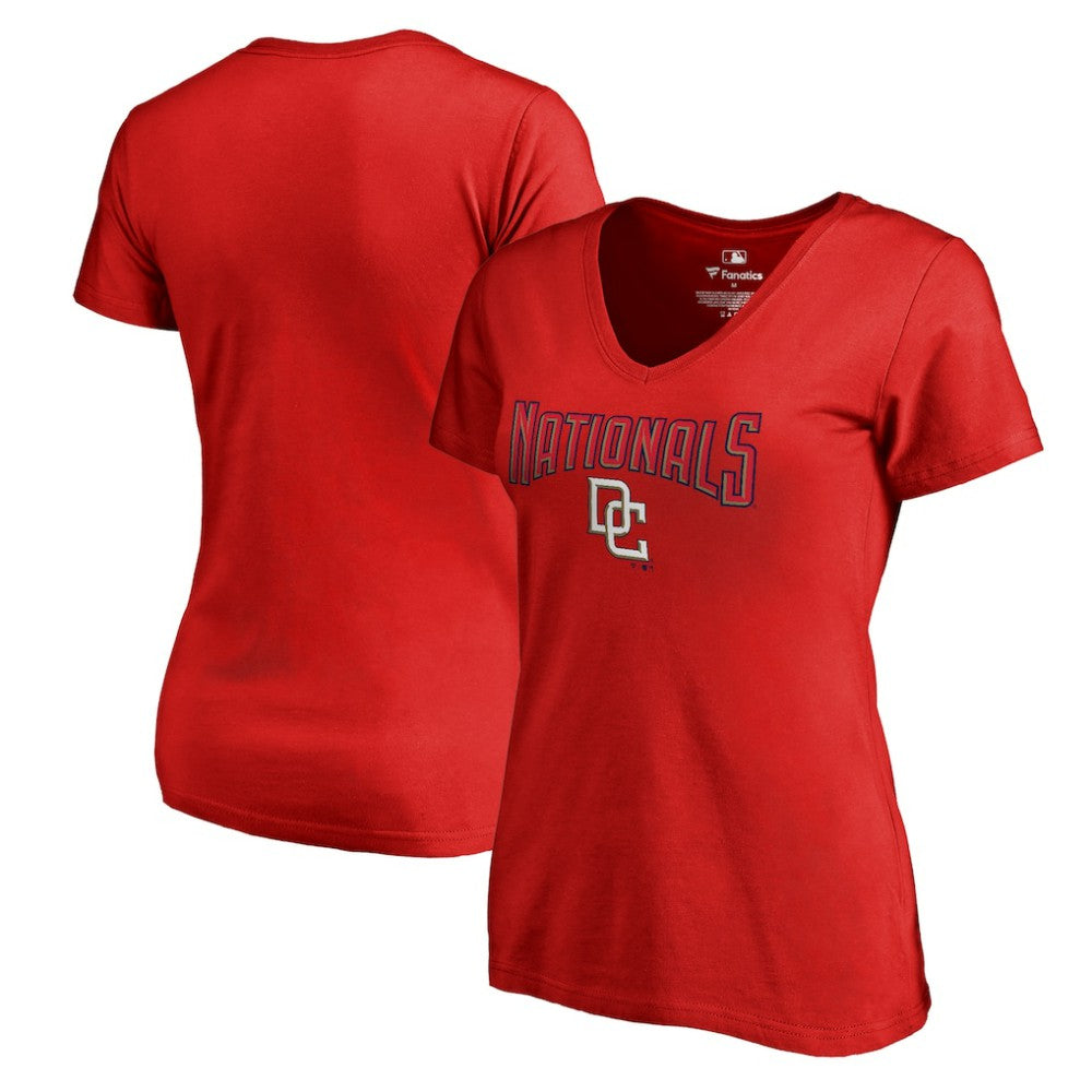 MLB Washington Nationals Women's Core Wahconah V-Neck T-Shirt