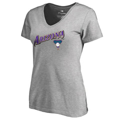 MLB Arizona Diamondbacks Women's Core Wahconah V-Neck T-Shirt