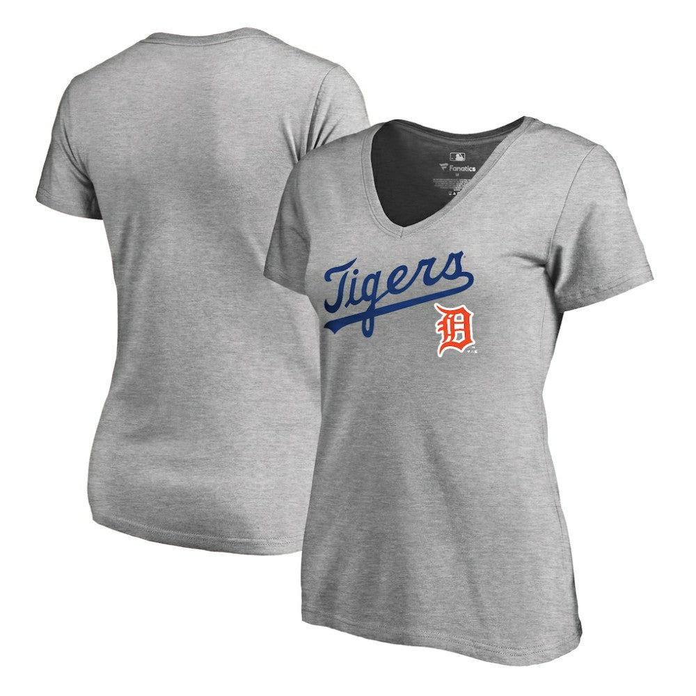 MLB Detroit Tigers Women's Core Wahconah V-Neck T-Shirt