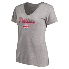 MLB Philadelphia Phillies Women's Core Wahconah V-Neck T-Shirt