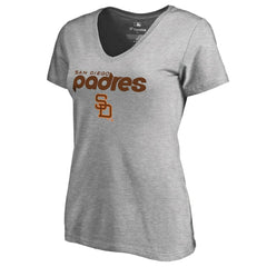 MLB San Diego Padres Women's Core Wahconah V-Neck T-Shirt