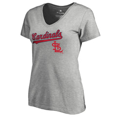 MLB St. Louis Cardinals Women's Core Wahconah V-Neck T-Shirt