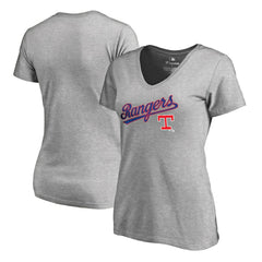 MLB Texas Rangers Women's Core Wahconah V-Neck T-Shirt