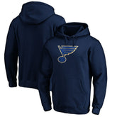 NHL Navy St. Louis Blues Fanatics Primary Logo II Pullover Hoodie