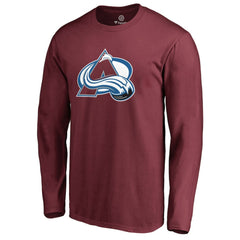NHL Maroon Colorado Avalanche Primary Logo 2 Long Sleeve T-Shirt
