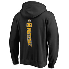 NHL Black David Pastrnak Boston Bruins Backer Pullover Hoodie