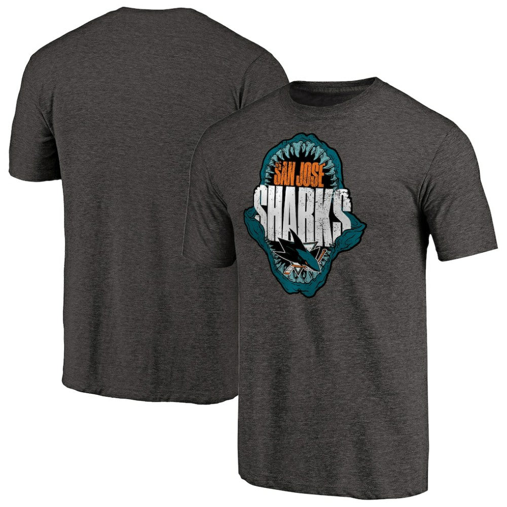 NHL Black San Jose Sharks Hometown Collection Chomp Tri-Blend T-Shirt