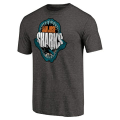 NHL Black San Jose Sharks Hometown Collection Chomp Tri-Blend T-Shirt