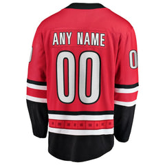 NHL Red Carolina Hurricanes Fanatics Alternate Breakaway Custom Jersey