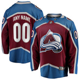 NHL Maroon Colorado Avalanche Fanatics Home Breakaway Custom Jersey