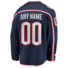 NHL Navy Columbus Blue Jackets Fanatics Home Breakaway Custom Jersey