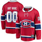 NHL Red Montreal Canadiens Fanatics Home Breakaway Custom Jersey