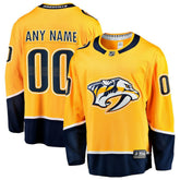 NHL Gold Nashville Predators Fanatics Home Breakaway Custom Jersey