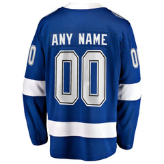 NHL Blue Tampa Bay Lightning Fanatics Home Breakaway Custom Jersey