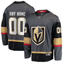 NHL Gray Vegas Golden Knights Fanatics Alternate Breakaway Custom Jersey