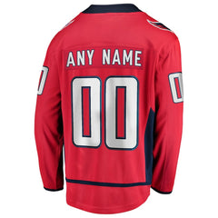 NHL Red Washington Capitals Fanatics Home Breakaway Custom Jersey