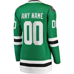 NHL Green Dallas Stars Fanatics Women's Home Breakaway Custom Jersey