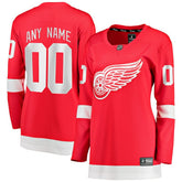 NHL Red Detroit Red Wings Fanatics Women's Home Breakaway Custom Jersey