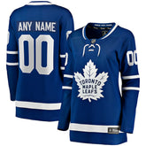 NHL Blue Toronto Maple Leafs Fanatics Women's Home Breakaway Custom Jersey