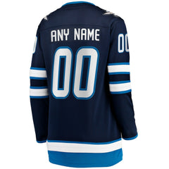NHL Blue Winnipeg Jets Fanatics Women's Home Breakaway Custom Jersey
