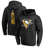 NHL Black Kris Letang Pittsburgh Penguins Backer Pullover Hoodie