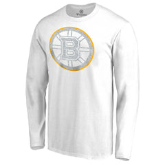 NHL White Boston Bruins White Out Long Sleeve T-Shirt