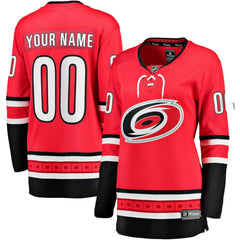 NHL Red Carolina Hurricanes Fanatics Women's Alternate Breakaway Custom Jersey