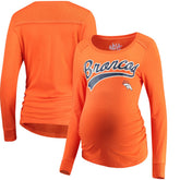 Touch Women's Maternity Yardline Tri-Blend Top - Denver Broncos