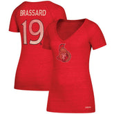NHL Red Derick Brassard Ottawa Senators CCM Women's Name & Number V-Neck T-Shirt