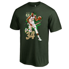 NBA Giannis Antetokounmpo Milwaukee Bucks Fade Away T-Shirt